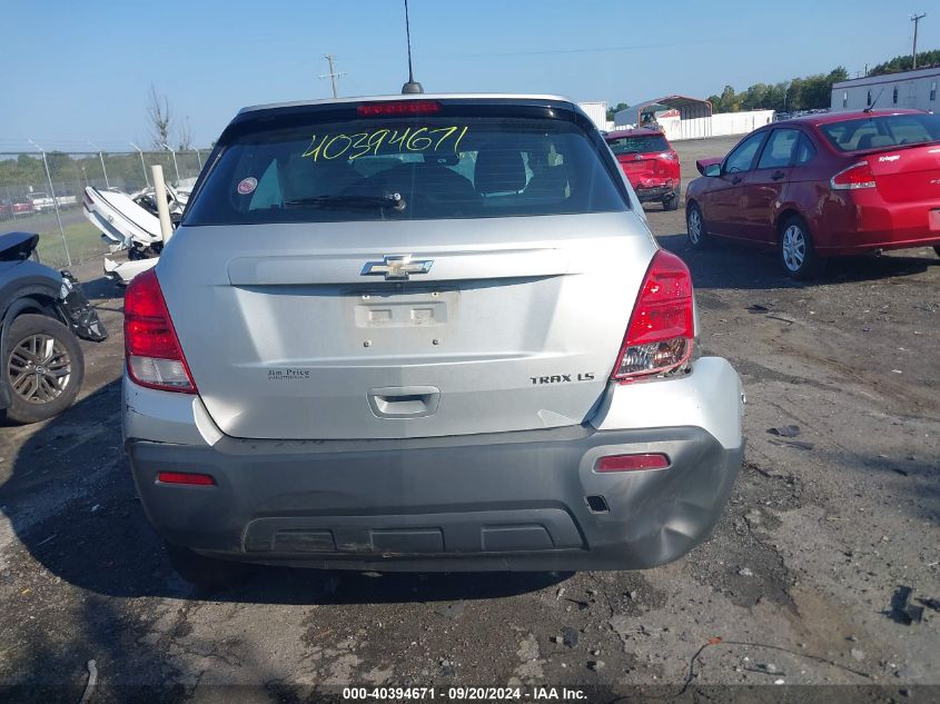 2016 Chevrolet Trax 1Ls VIN: 3GNCJKSBXGL150061 Lot: 40394671