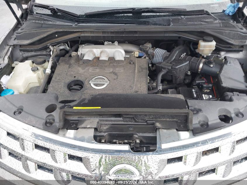 JN8AZ08W94W332593 2004 Nissan Murano Sl/Se