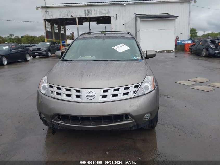 2004 Nissan Murano Sl VIN: JN8AZ08W94W332593 Lot: 40394698