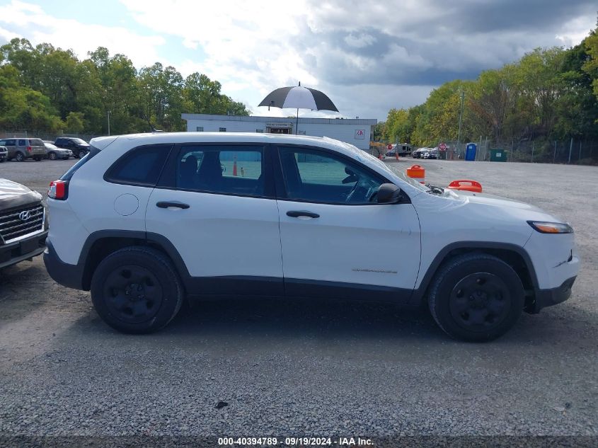 2015 Jeep Cherokee Sport VIN: 1C4PJMAB9FW741322 Lot: 40394789