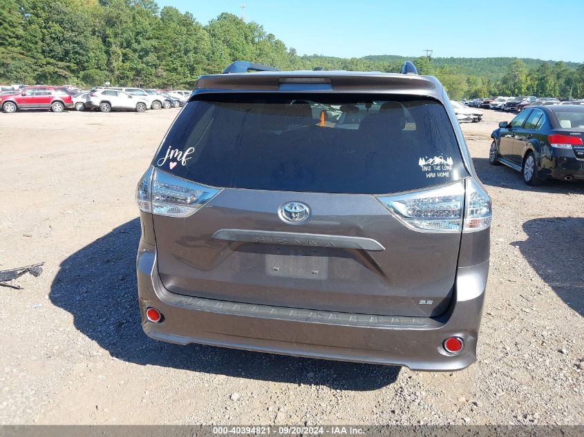 2017 Toyota Sienna Se Premium 8 Passenger VIN: 5TDXZ3DC0HS827841 Lot: 40394821