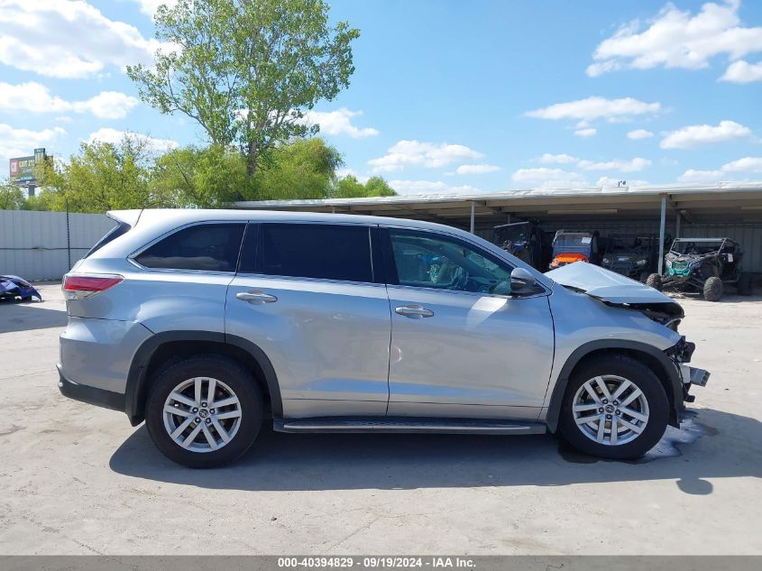 2016 Toyota Highlander Le VIN: 5TDZARFHXGS021838 Lot: 40394829