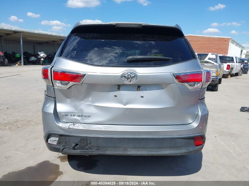 2016 Toyota Highlander Le VIN: 5TDZARFHXGS021838 Lot: 40394829