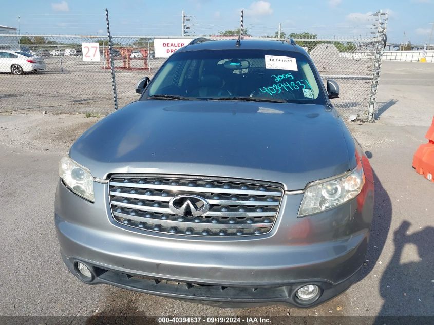 2005 Infiniti Fx35 VIN: JNRAS08W65X200970 Lot: 40394837