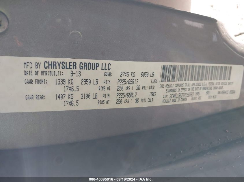 2C4RC1BG2ER156083 2014 Chrysler Town & Country Touring