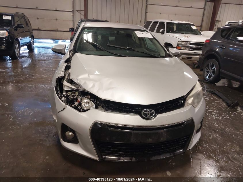 2016 Toyota Corolla S VIN: 2T1BURHE6GC665504 Lot: 40395120