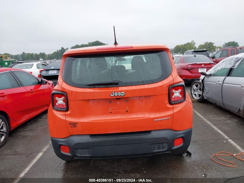 2016 Jeep Renegade Sport VIN: ZACCJAAT4GPC76274 Lot: 40395151