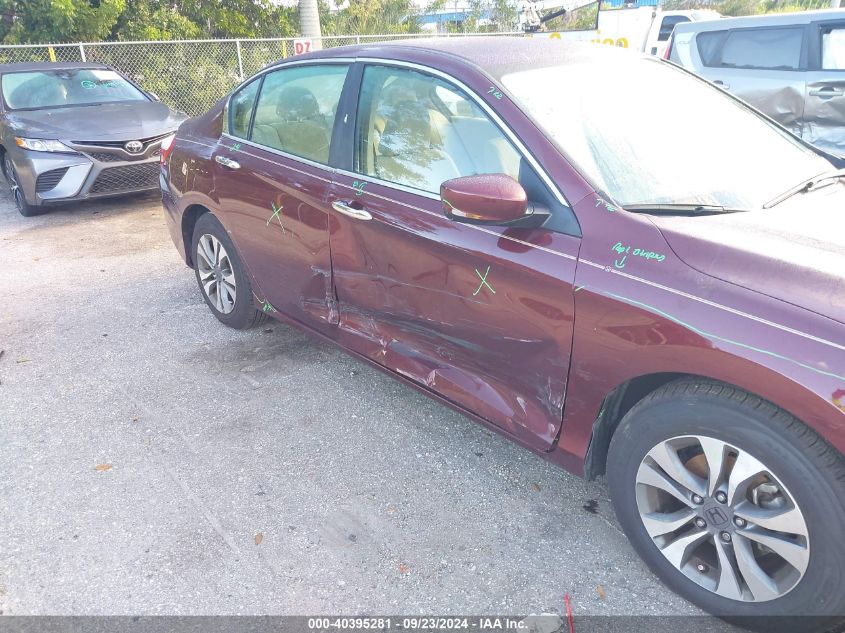 1HGCR2F38DA076292 2013 Honda Accord Lx