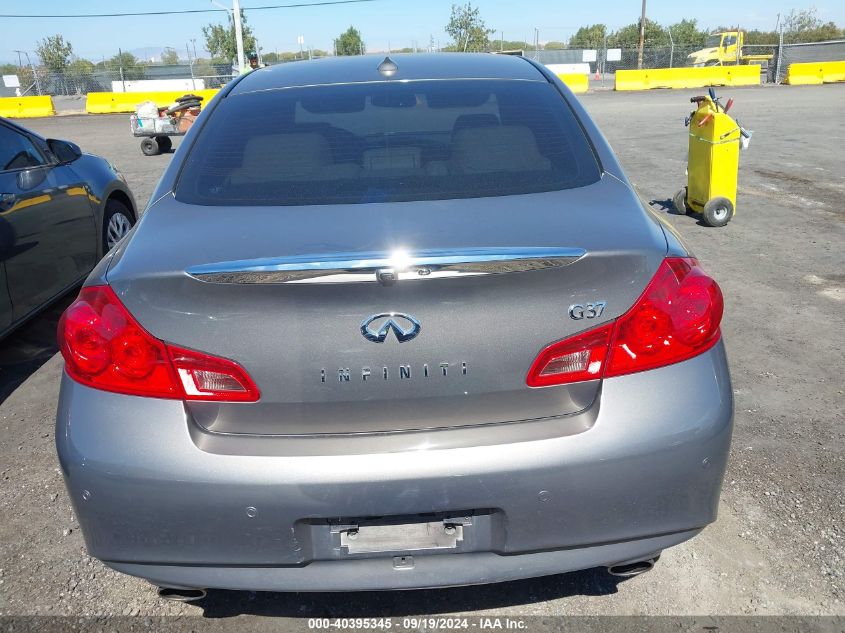 2012 Infiniti G37 Journey VIN: JN1CV6AP2CM625013 Lot: 40395345