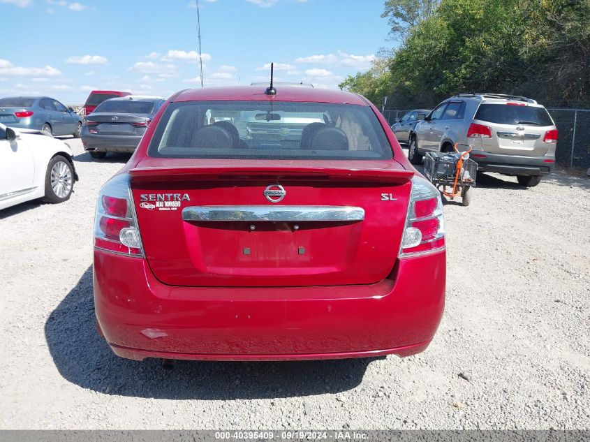 2012 Nissan Sentra 2.0 Sl VIN: 3N1AB6AP7CL696931 Lot: 40395409