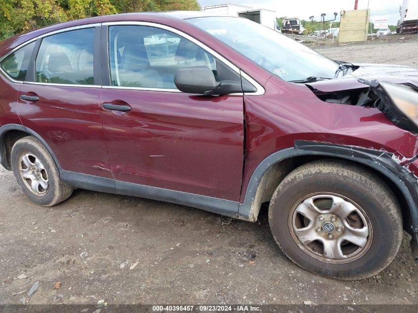 2013 Honda Cr-V Lx VIN: 5J6RM4H38DL075898 Lot: 40395457