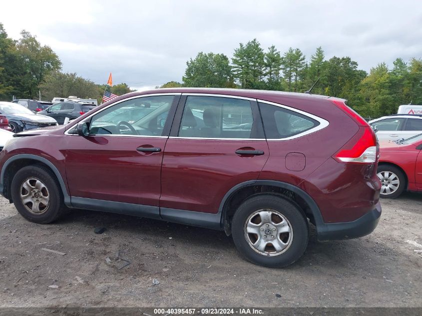 2013 Honda Cr-V Lx VIN: 5J6RM4H38DL075898 Lot: 40395457