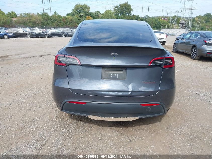 2022 Tesla Model Y Performance Dual Motor All-Wheel Drive VIN: 7SAYGDEF2NF549262 Lot: 40395598