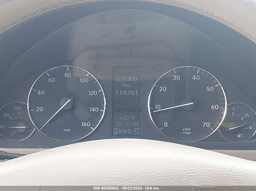 2005 Mercedes-Benz C 240 VIN: WDBRF61J05A796197 Lot: 40395603