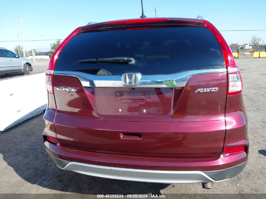 2015 Honda Cr-V Ex-L VIN: 2HKRM4H73FH631499 Lot: 40395824