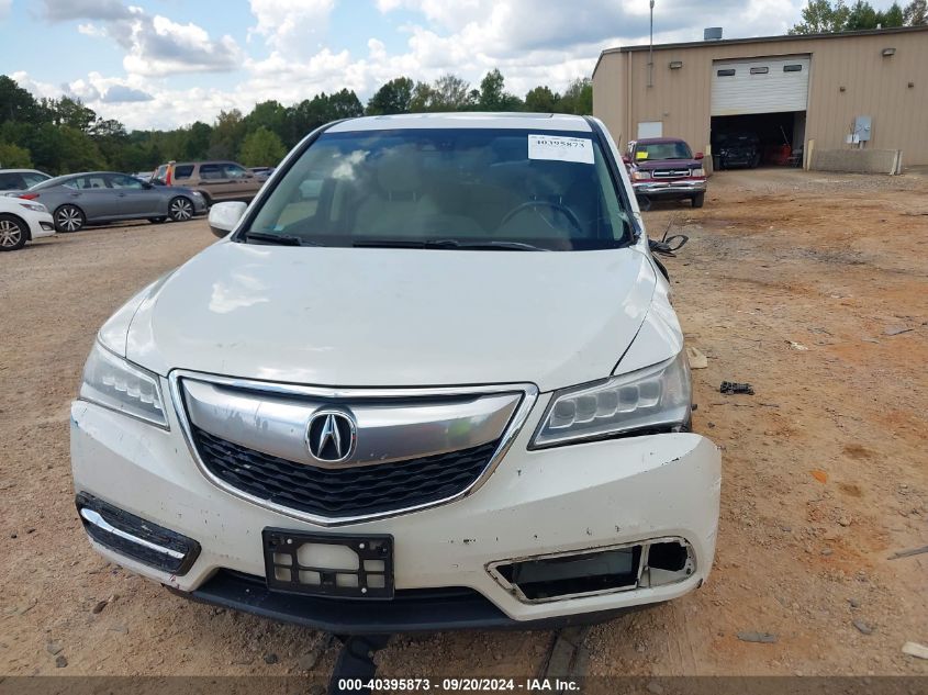 2015 Acura Mdx Technology Package VIN: 5FRYD4H45FB002602 Lot: 40395873