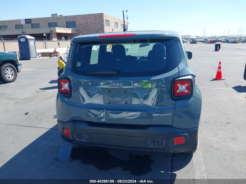 2017 Jeep Renegade Sport Fwd VIN: ZACCJAAB2HPF93477 Lot: 40396159