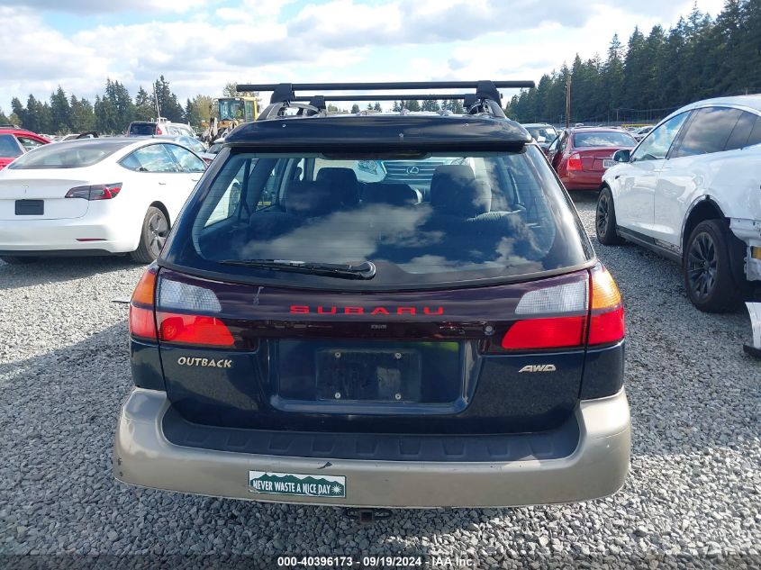 2001 Subaru Outback VIN: 4S3BH665416603054 Lot: 40396173