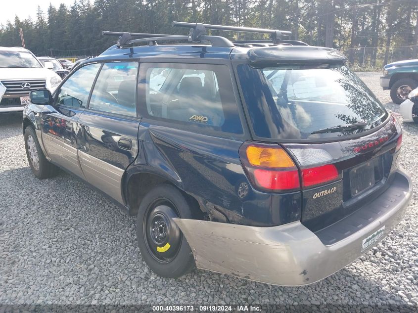 2001 Subaru Outback VIN: 4S3BH665416603054 Lot: 40396173