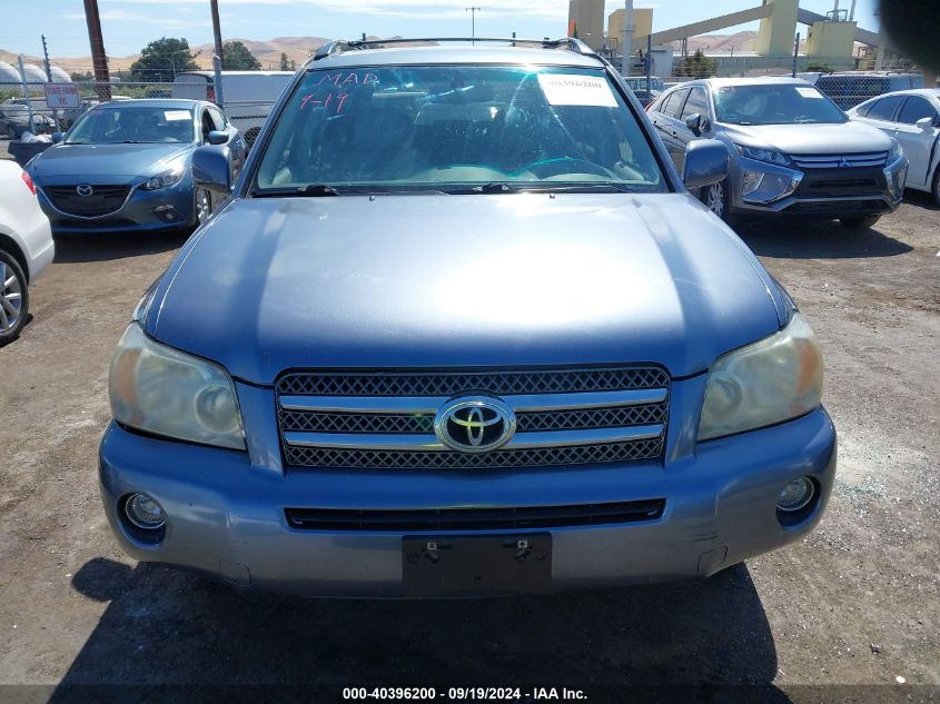 2007 Toyota Highlander Hybrid Limited V6 VIN: JTEEW21A070041256 Lot: 40396200