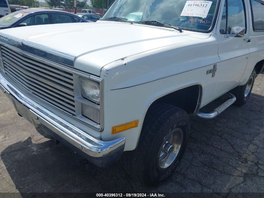 1984 Chevrolet Blazer K10 VIN: 1G8EK18H2EF167118 Lot: 40396312