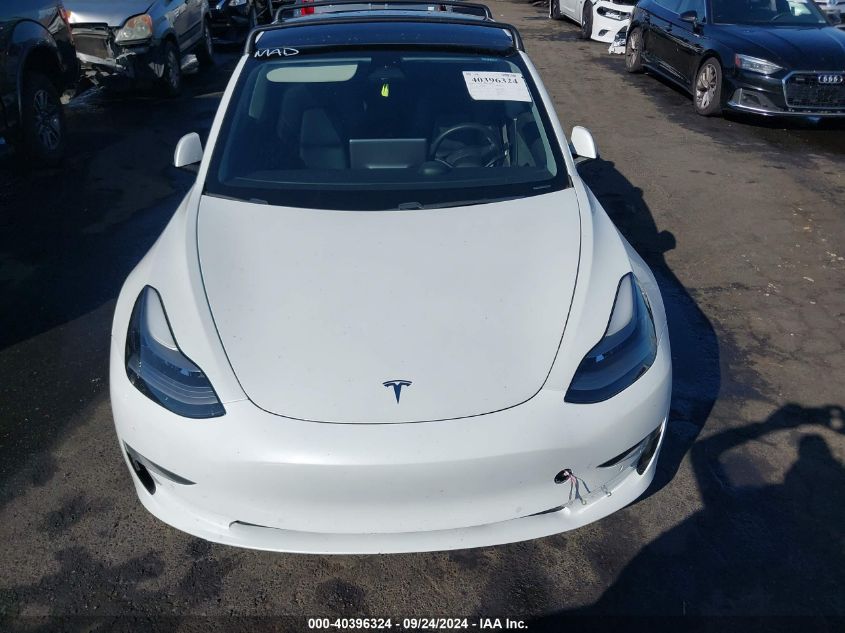 2021 Tesla Model 3 Long Range Dual Motor All-Wheel Drive VIN: 5YJ3E1EB9MF936818 Lot: 40396324