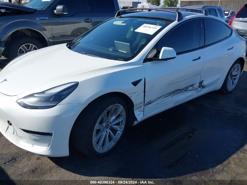 2021 Tesla Model 3 Long Range Dual Motor All-Wheel Drive VIN: 5YJ3E1EB9MF936818 Lot: 40396324