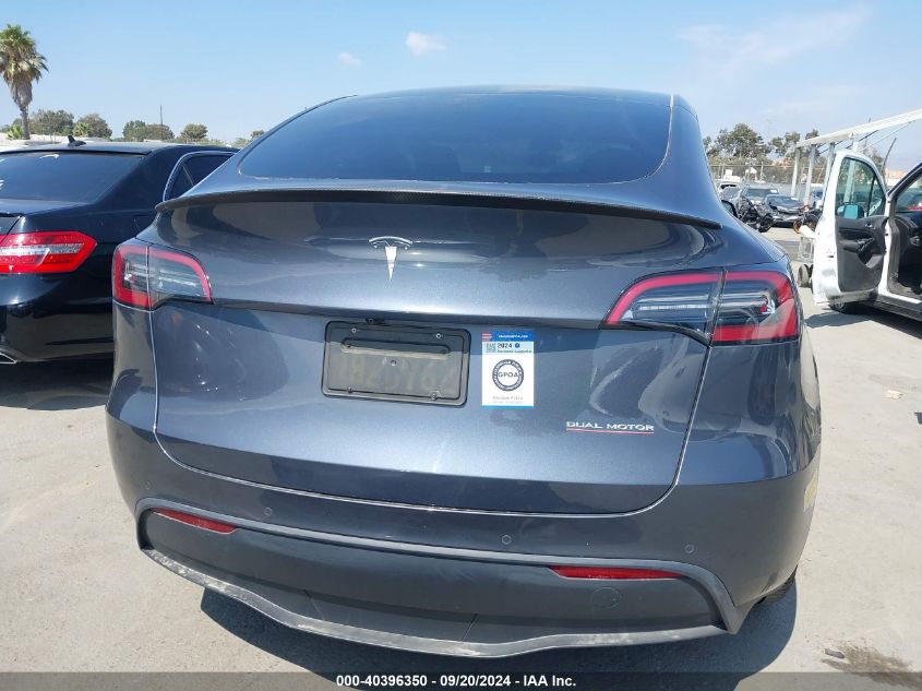 2022 Tesla Model Y Performance Dual Motor All-Wheel Drive VIN: 7SAYGDEF9NF484703 Lot: 40396350