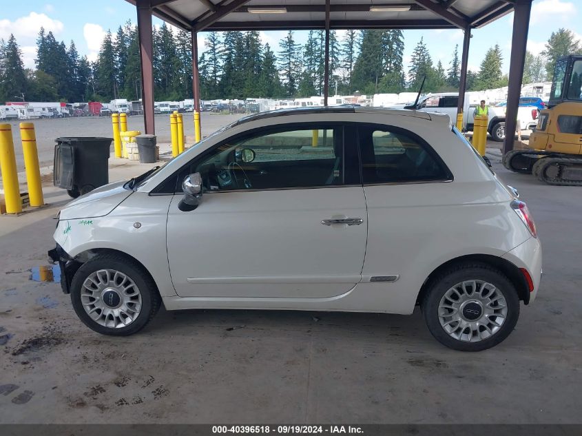 2012 Fiat 500 Lounge VIN: 3C3CFFCR0CT280586 Lot: 40396518