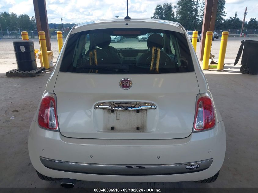 2012 Fiat 500 Lounge VIN: 3C3CFFCR0CT280586 Lot: 40396518