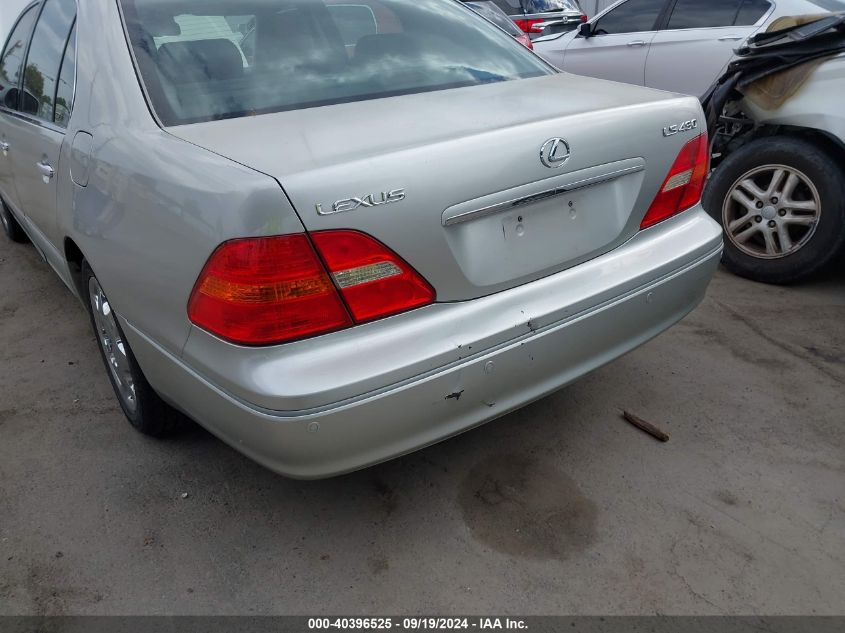 2002 Lexus Ls 430 VIN: JTHBN30F820083632 Lot: 40396525