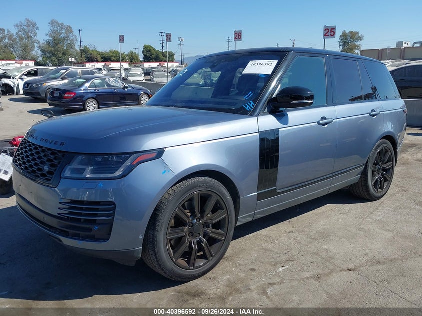 VIN SALGS2SV7KA558043 2019 LAND ROVER RANGE ROVER 3.0L V6 SUPERCHARGED HSE