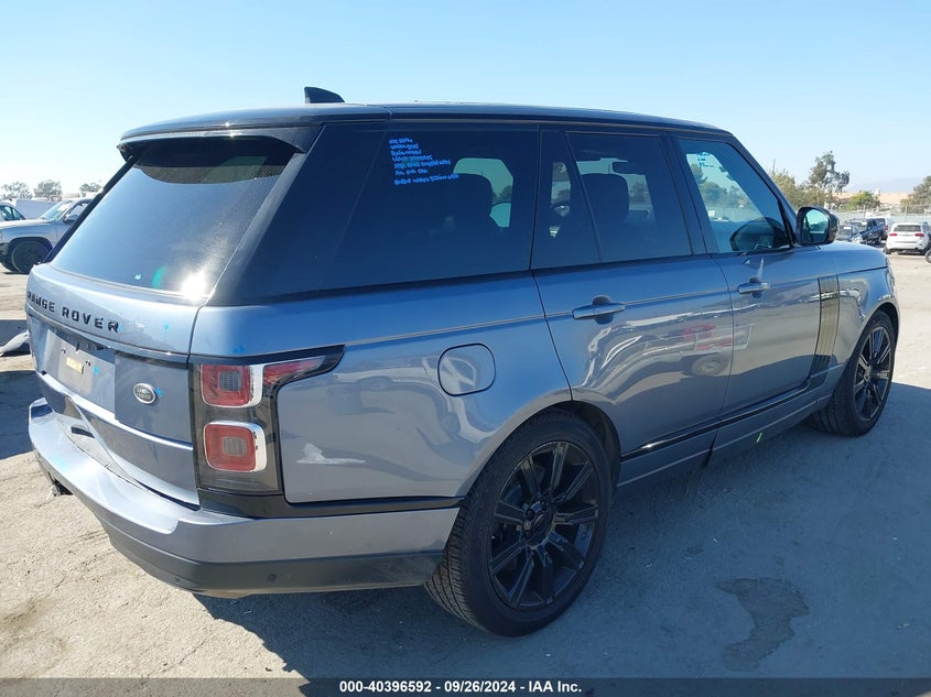 VIN SALGS2SV7KA558043 2019 LAND ROVER RANGE ROVER 3.0L V6 SUPERCHARGED HSE