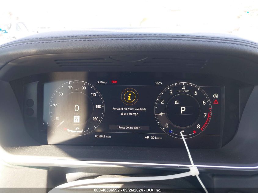VIN SALGS2SV7KA558043 2019 LAND ROVER RANGE ROVER 3.0L V6 SUPERCHARGED HSE