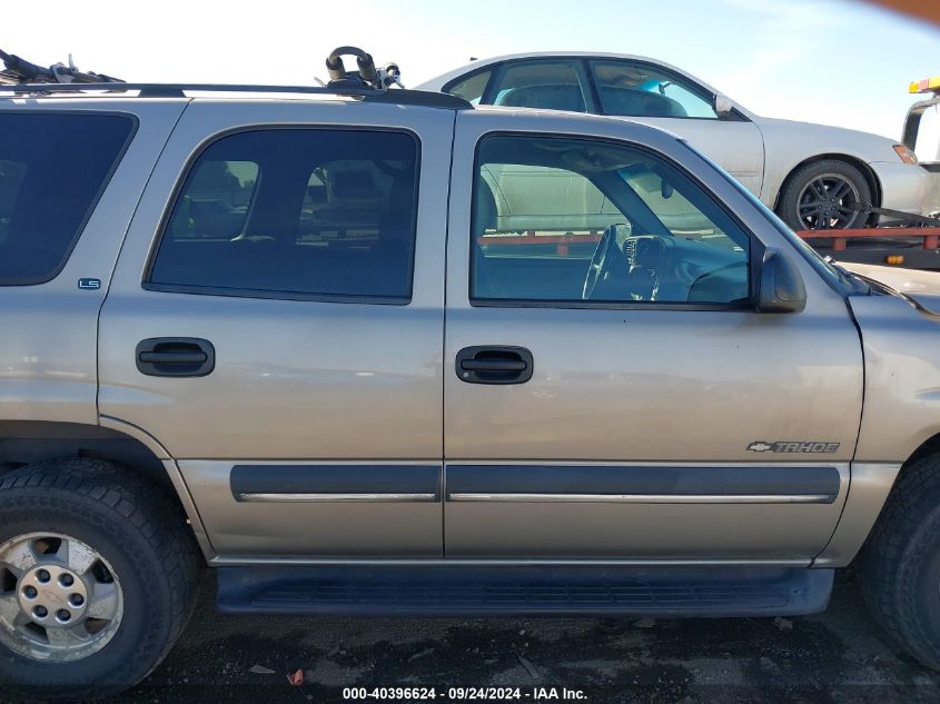 2002 Chevrolet Tahoe Ls VIN: 1GNEK13V92J247860 Lot: 40396624