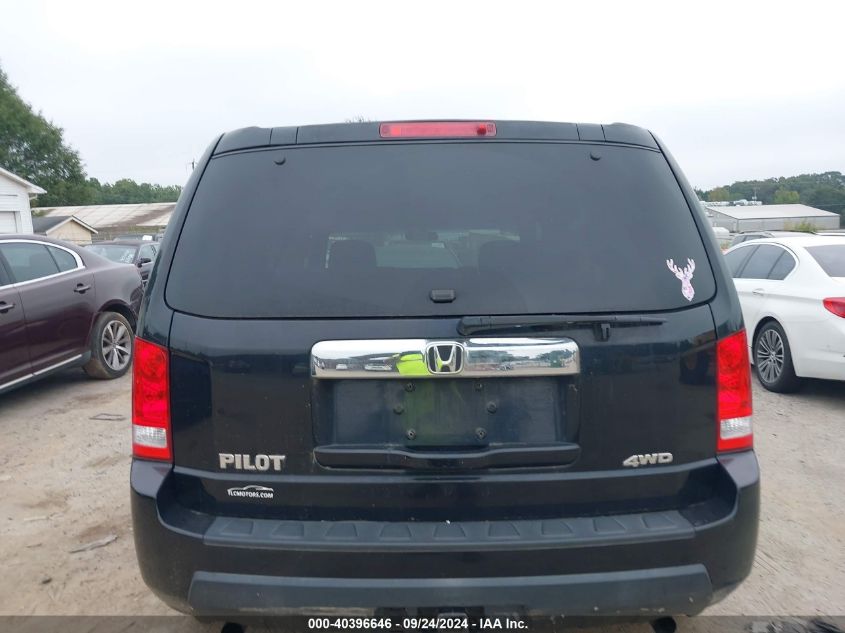 2010 Honda Pilot Lx VIN: 5FNYF4H29AB031717 Lot: 40396646