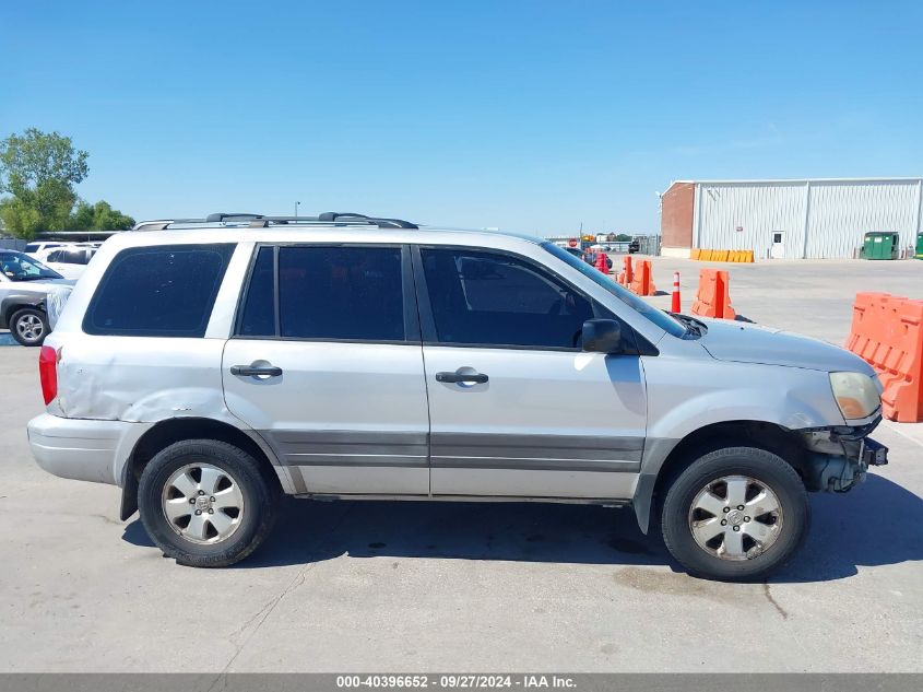 2003 Honda Pilot Lx VIN: 2HKYF18163H543784 Lot: 40396652