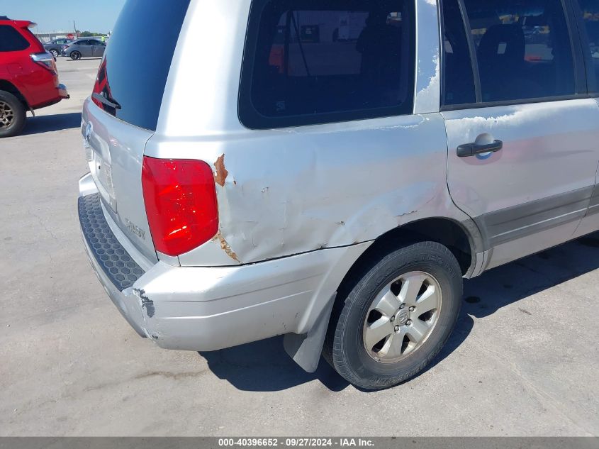 2003 Honda Pilot Lx VIN: 2HKYF18163H543784 Lot: 40396652