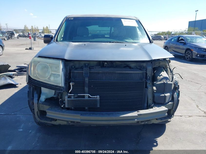 2010 Honda Pilot Lx VIN: 5FNYF3H27AB022492 Lot: 40396705