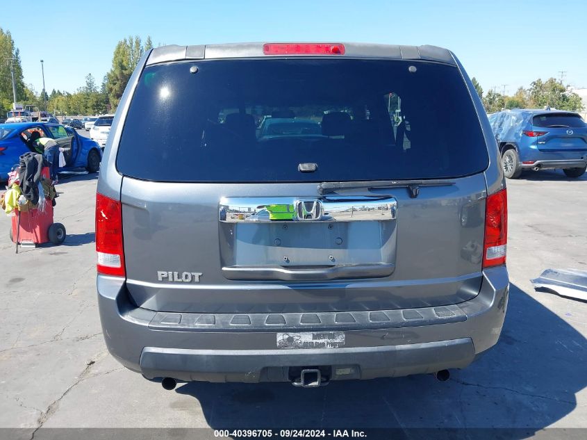 2010 Honda Pilot Lx VIN: 5FNYF3H27AB022492 Lot: 40396705