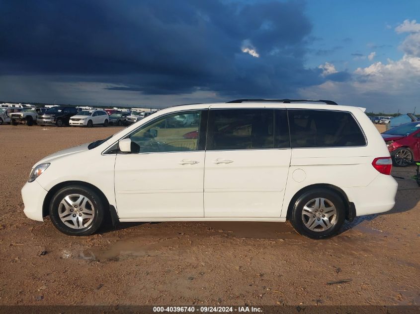 2007 Honda Odyssey Exl VIN: 5FNRL38797B405996 Lot: 40396740