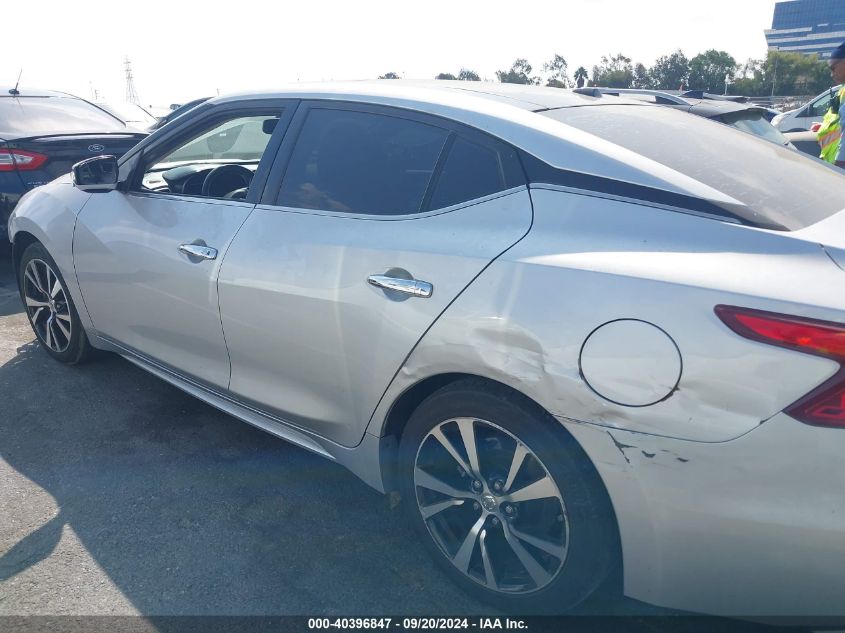 2018 Nissan Maxima 3.5 Sl VIN: 1N4AA6AP0JC387395 Lot: 40396847