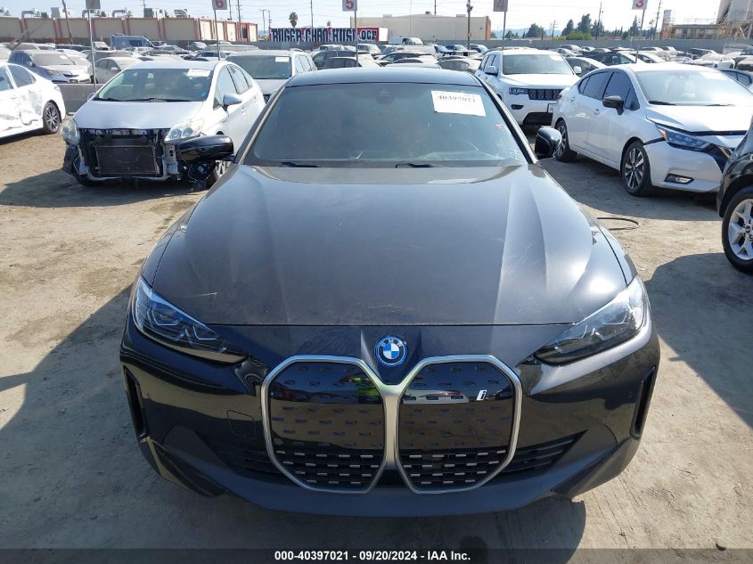 2024 BMW I4 Edrive35 VIN: WBY43AW09RFS93217 Lot: 40397021