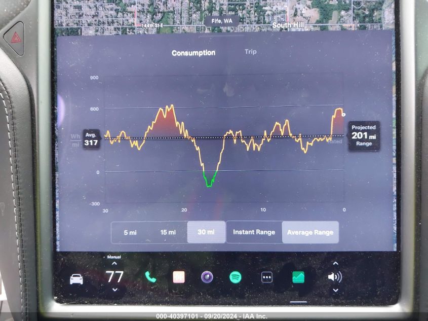 2020 Tesla Model X Performance Dual Motor All-Wheel Drive VIN: 5YJXCBE40LF304156 Lot: 40397101