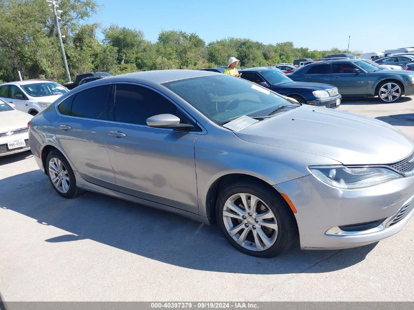 2015 Chrysler 200 Limited VIN: 1C3CCCAB2FN742373 Lot: 40397379