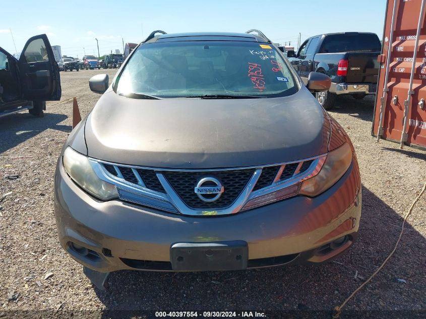 2012 Nissan Murano Sl VIN: JN8AZ1MW4CW230774 Lot: 40397554