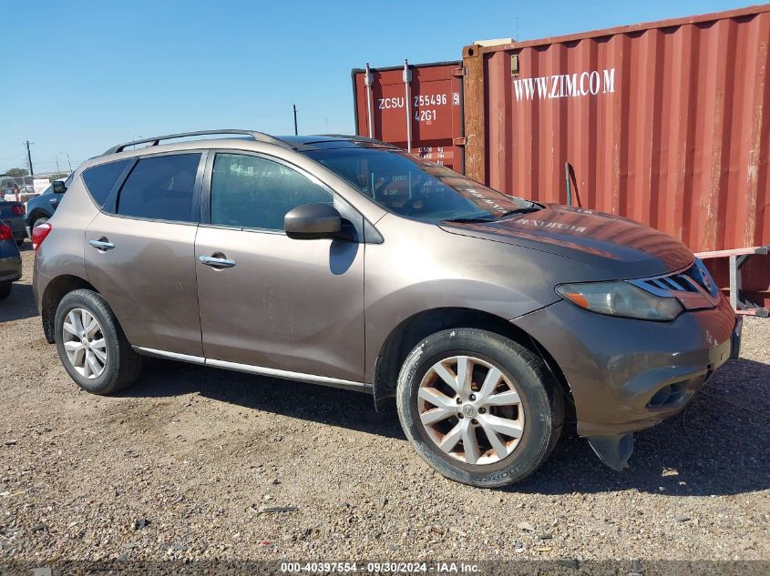 2012 Nissan Murano Sl VIN: JN8AZ1MW4CW230774 Lot: 40397554