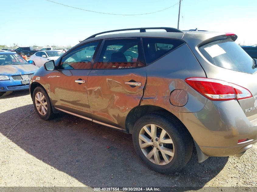 2012 Nissan Murano Sl VIN: JN8AZ1MW4CW230774 Lot: 40397554