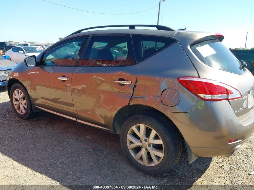 2012 Nissan Murano Sl VIN: JN8AZ1MW4CW230774 Lot: 40397554