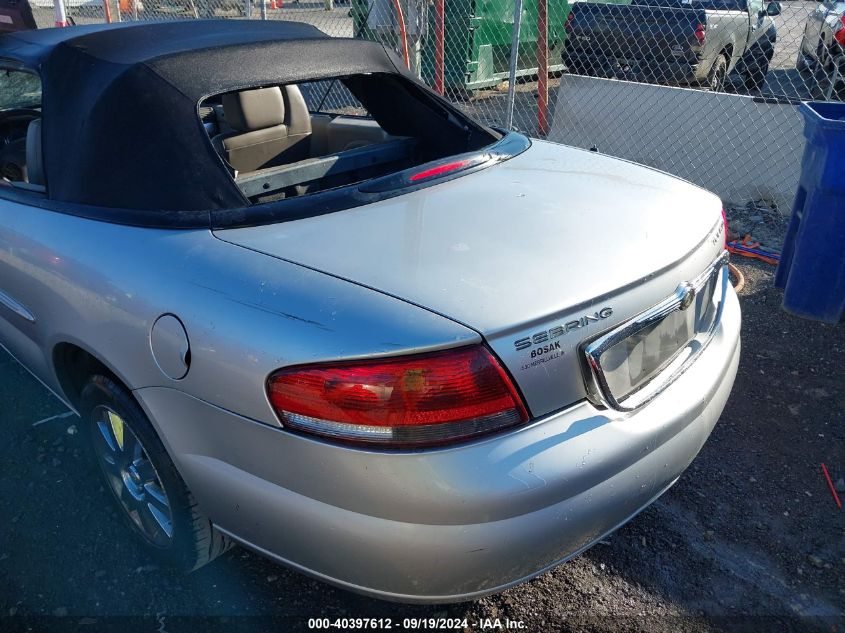 2005 Chrysler Sebring Touring VIN: 1C3EL55R25N553538 Lot: 40397612